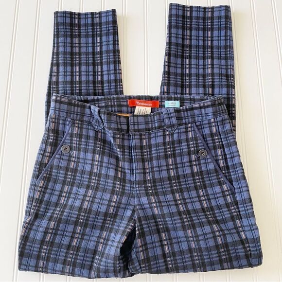 Anthropologie Pants - Anthropologie Blue Plaid Pants